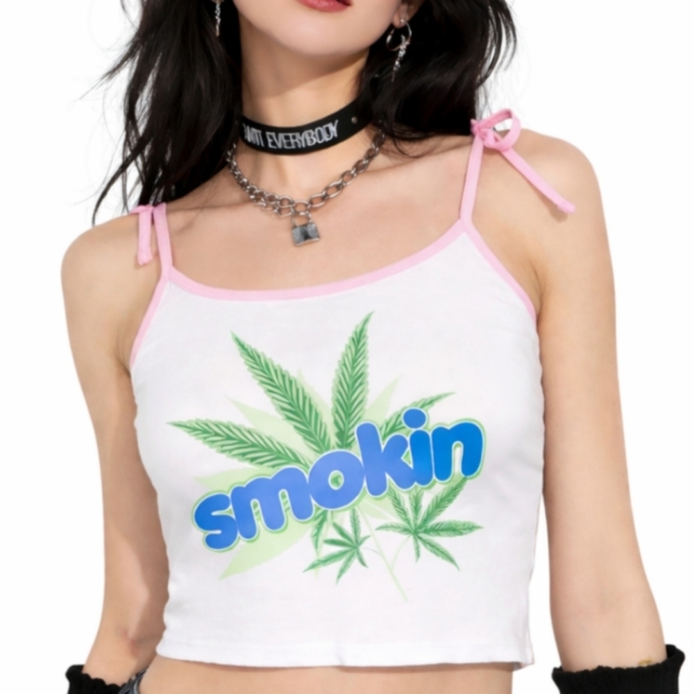 NGORDER Smokin Cropped Tank Top